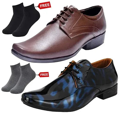 Men's Leather Shoes (Combo Pack)