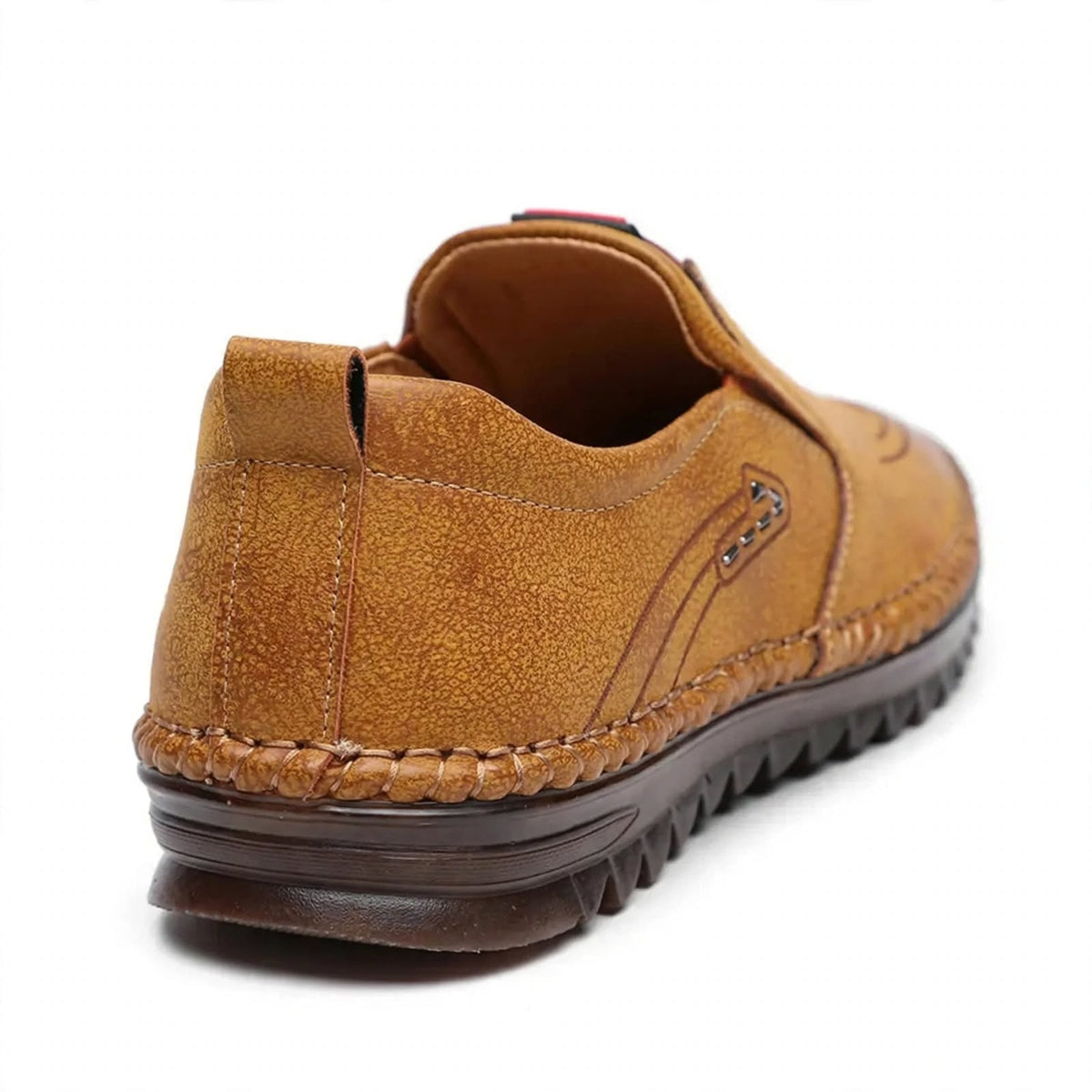 Men Oxford Casual Tan Leather Shoes