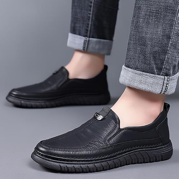 Men's Vegan Leather Loafers