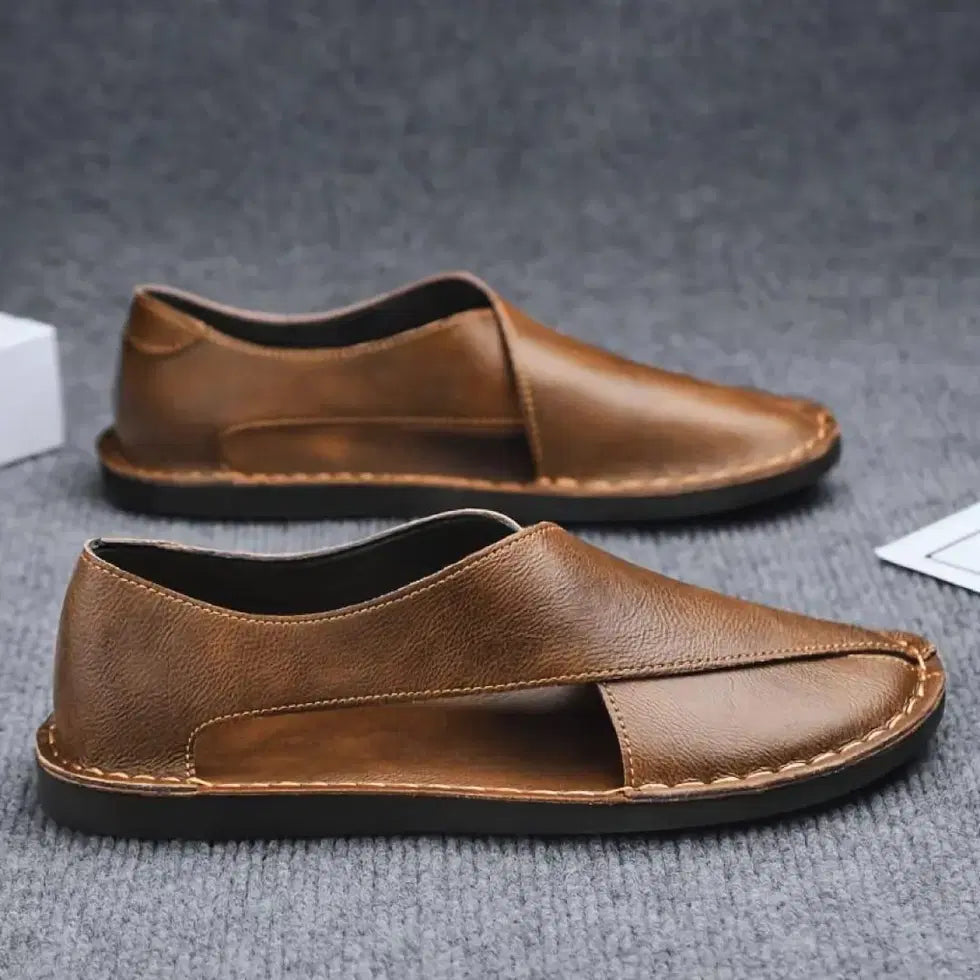 Aerowalk Men's Tan Peshawari Sandals