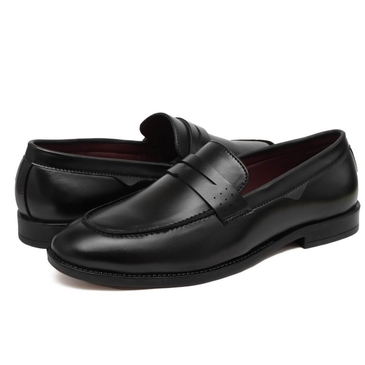 Black Leather Shoes for Men