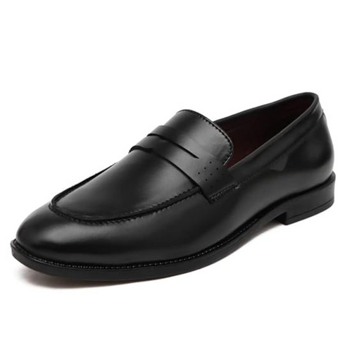 Black Leather Shoes for Men