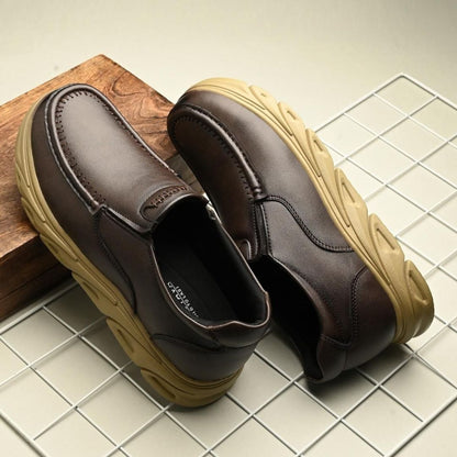 Men's Derby Slip On Brown Casual Shoes