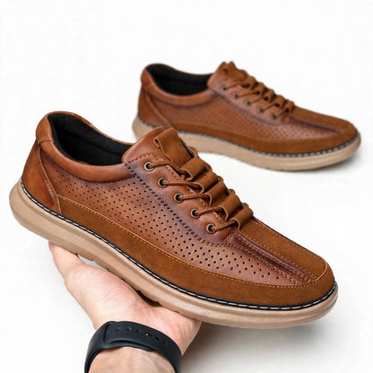 Men's Comfortable Lace-Up Casual Sneakers-1-OL