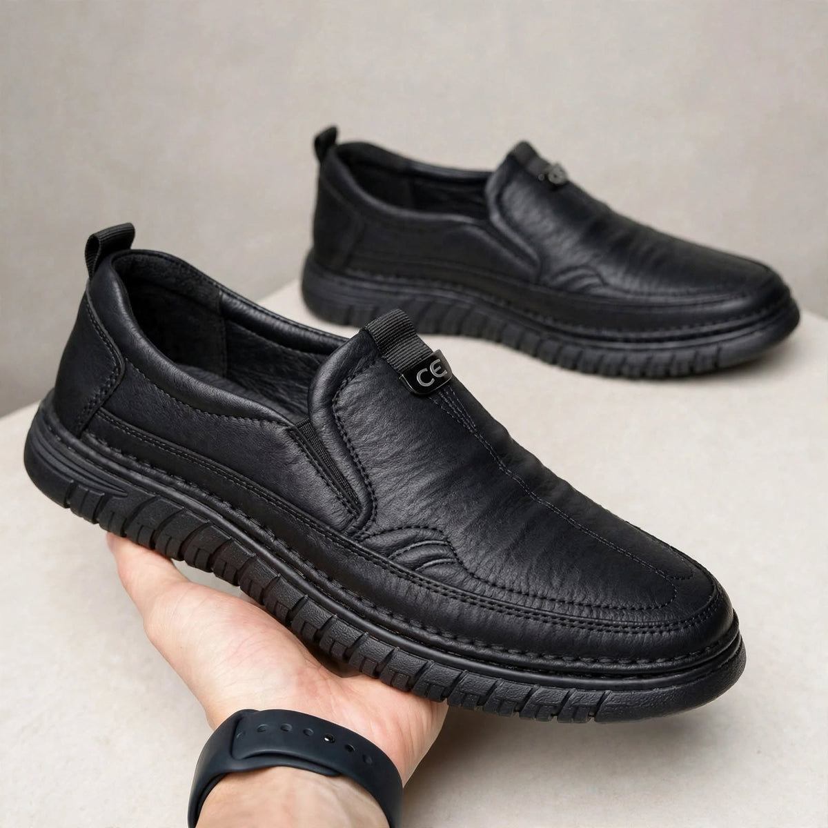 Men's Vegan Leather Loafers