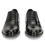Black Leather Oxford Office Shoes for Men - Durable Sole and Premium Build