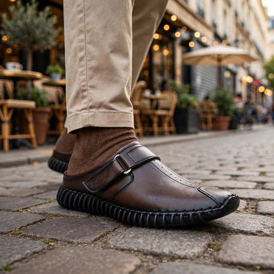 Men's Brown Bantu Loafer | Slip-On Casual Shoes