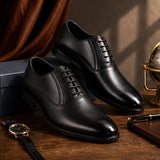 Men's Textured Leather Formal  Shoes