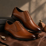 Men's Textured Leather Formal  Shoes