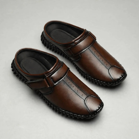 Men's Brown Bantu Slip-On Leather Shoes