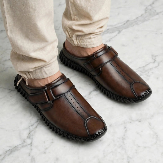 Men's Brown Bantu Faux Leather Shoes