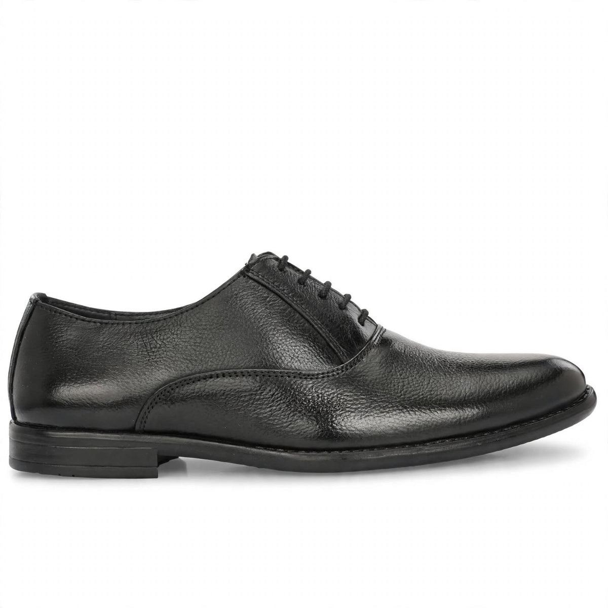Premium Black Oxford Leather Shoes - Perfect for Office, Meetings & Weddings