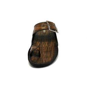 Leather Slip-On Slippers For Men