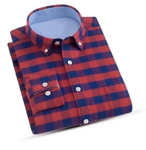 Cotton Blend Checkered Full Sleeves Regular Fit Casual Shirts