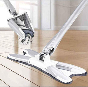 Cleaning Mop-Flat Floor Mop, Reusable Pad, 360 Degree Dry Wet Mop Home Kitchen