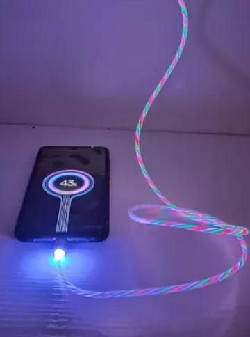 Fast 3 in 1 Multiple Pin With LED Light Magnetic Charging Charging Pad - Assorted color