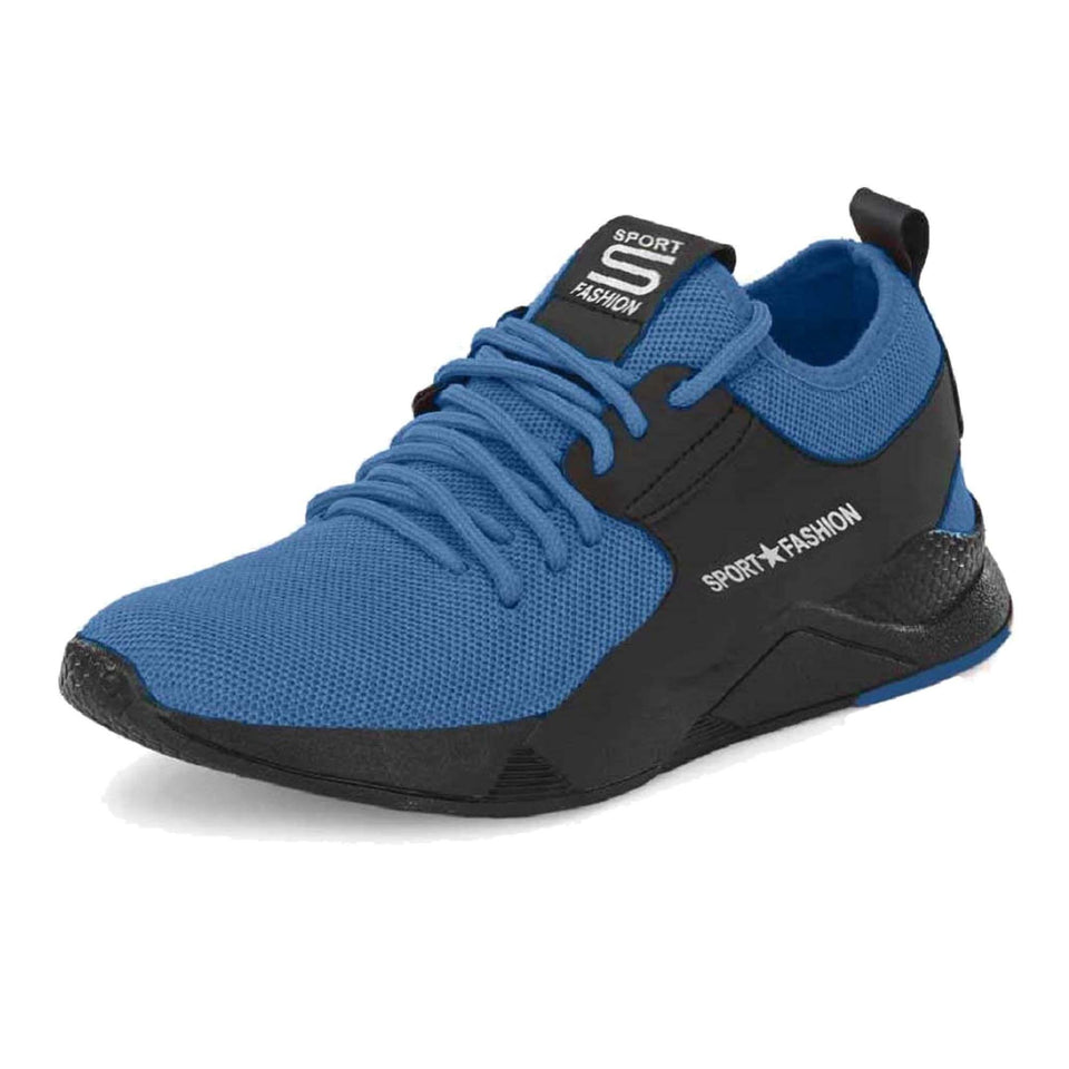 Exclusive Collection of Blue & Black-9408 Stylish Sport Sneakers