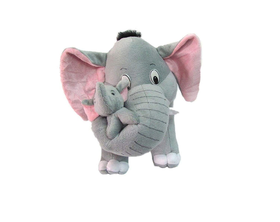 Mother Elephant with Two Baby Stuffed Soft Plush Toy