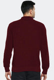 Men's Woolen Cherry High Neck Sweatshirt