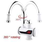 Electric Hot Water Heater Faucet Kitchen And Bathroom Heating Dispenser Tap Digital Temperature With Display