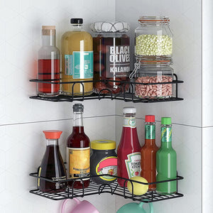  SHOPOGENIX Multipurpose Kitchen Bathroom Corner Shelf