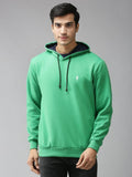 Poly Cotton Fleece Solid Full Sleeves Hoodie