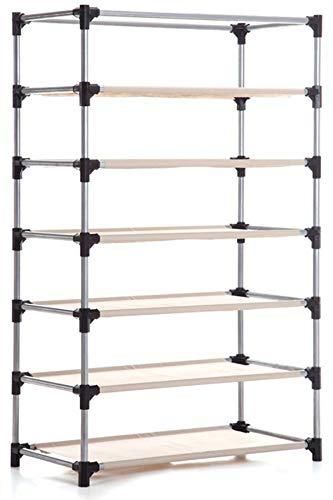 Shoe Rack Stand- 6 Layer Steel Tube And Plastic Dustproof & Damp-proof Portable Collapsible Shoe Rack Stand(6 Shelves)