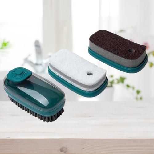 Brush-Super Comfy Washing Cleaning Laundry Clothes Shoes Pot Scrubbing Brush  Liquid Addition Removes Stain Dirt  Easy to Grip Brush