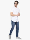 Cotton Solid Half Sleeves Slim Fit Casual Shirt
