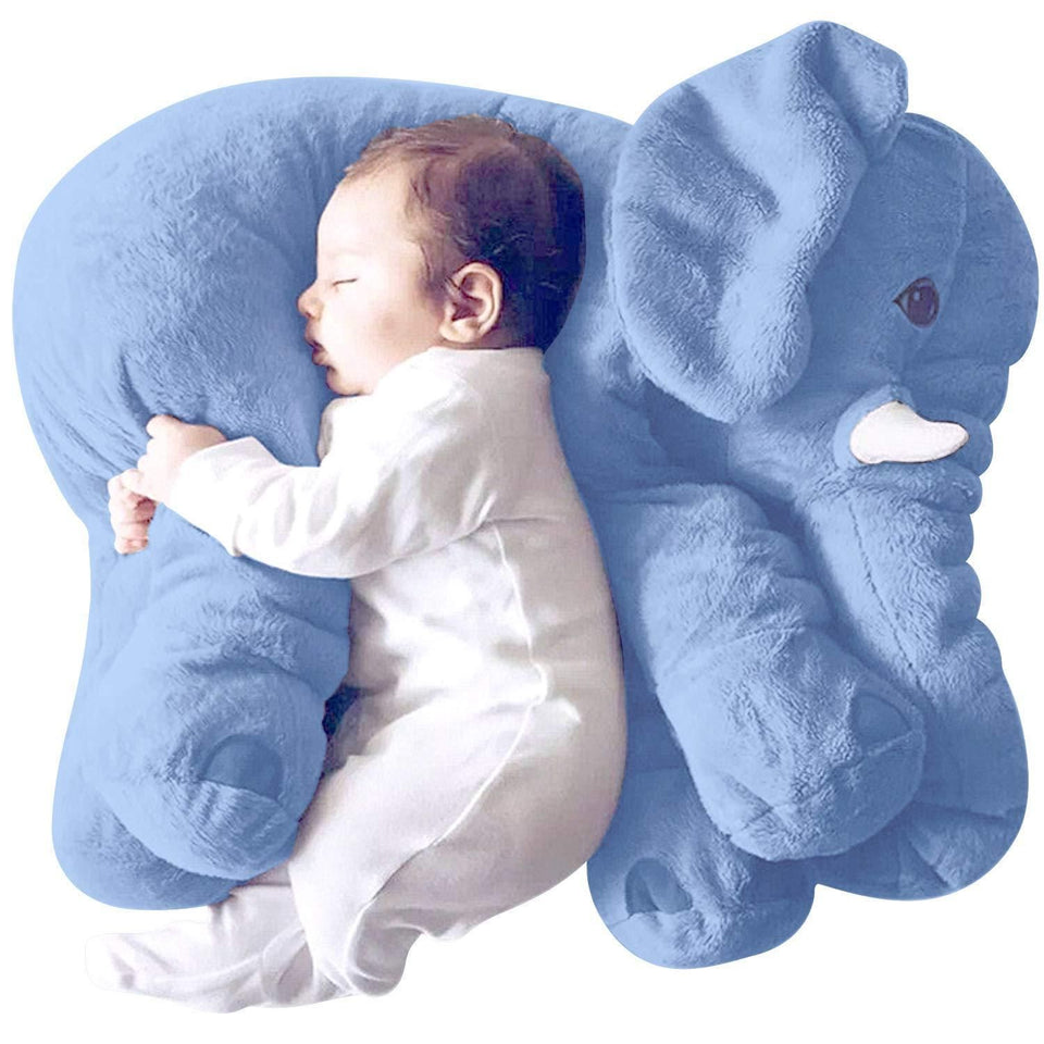 Shivay International - Soft Stuffed Baby Elephant Shape Plush Cushion Pillow cup toy (Blue)