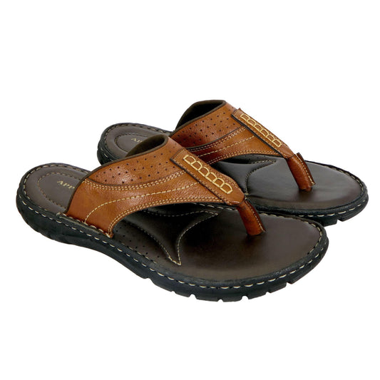 AM PM Genuine Leather Men's Daily Wear Slippers