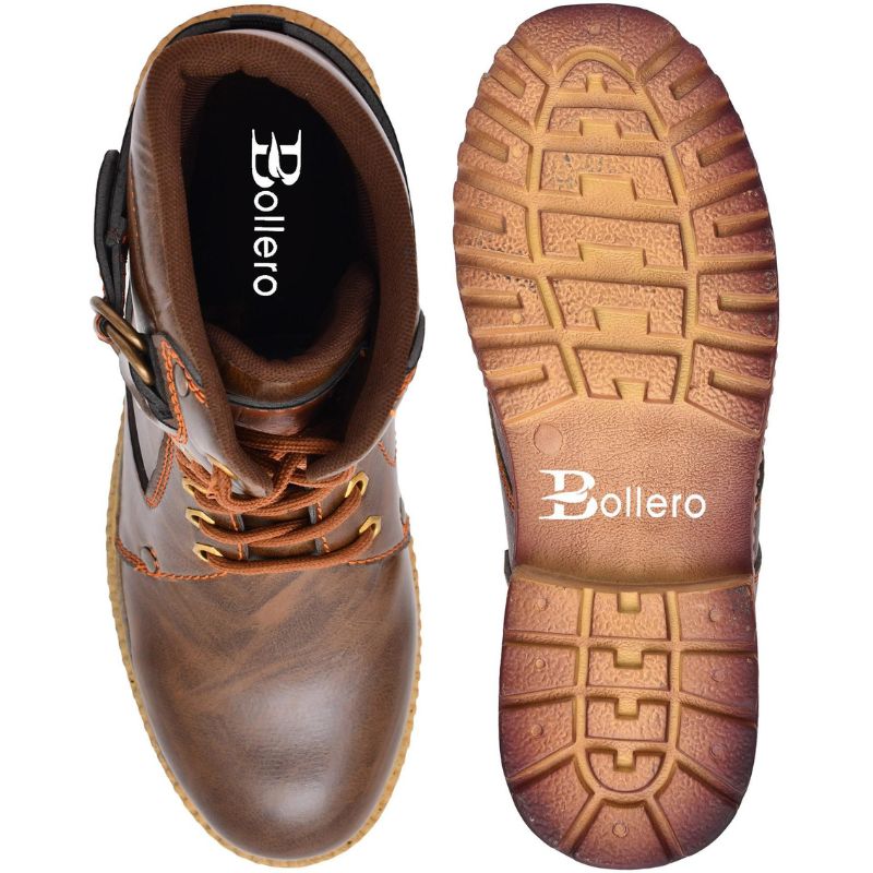 Men's Biker Leather Shoes