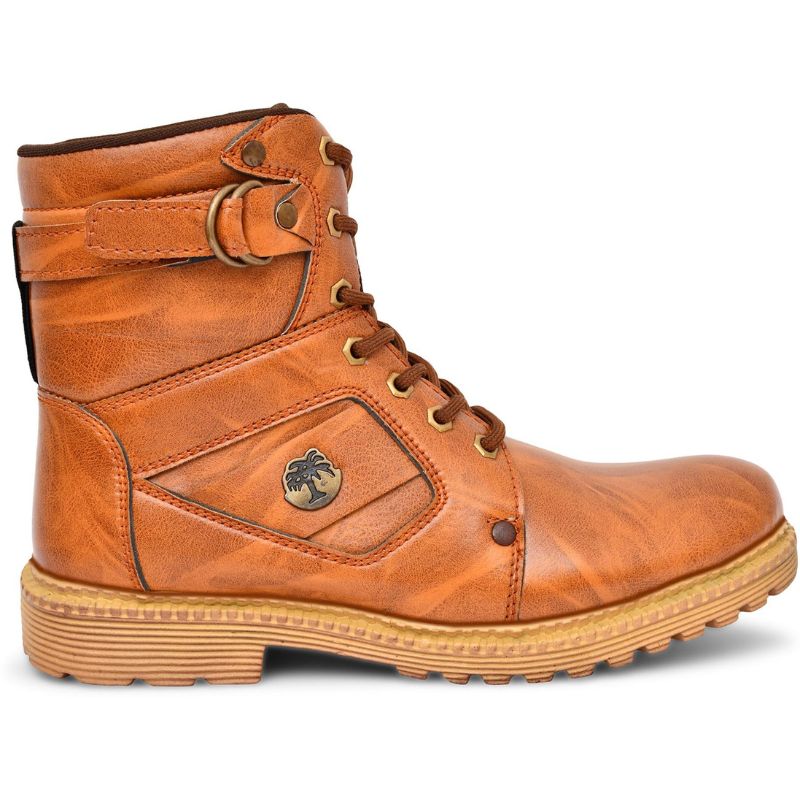 Men's Biker Leather Shoes