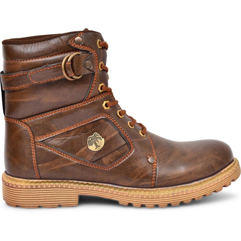 Men's Biker Leather Shoes