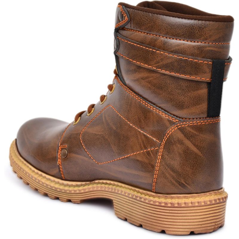 Men's Biker Leather Shoes
