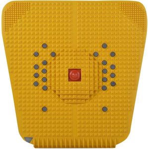 cupressure Mat Relieve Stress Pain Acupuncture Massager (Yellow)